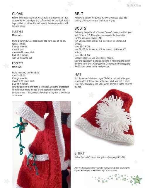 Would you like to knit a jolly Father Christmas ? - Search Press