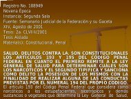 Jurisprudencia referente a delitos contra la salud - Supremo Tribunal