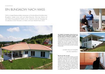 Ein Bungalow nach Mass (PDF) - Swisshaus AG