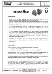 pencoflex coupling assembly and maintenance - Rexnord