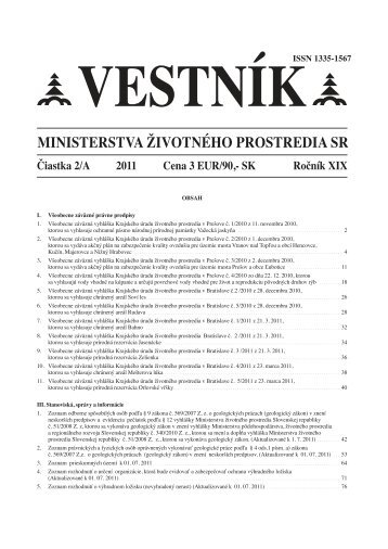 vestnik_02A:Layout 1 - Ministerstvo Å¾ivotnÃ©ho prostredia