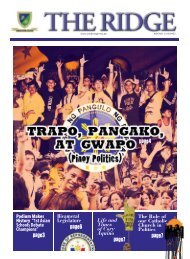 Trapo, Pangako, at Gwapo (Pinoy Politics) 2009-12 - PAREF ...