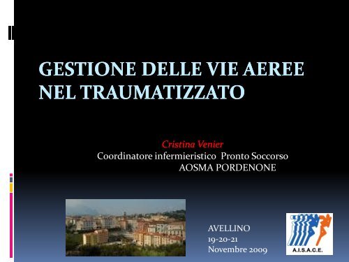 Gestione delle vie aeree nel traumatizzato