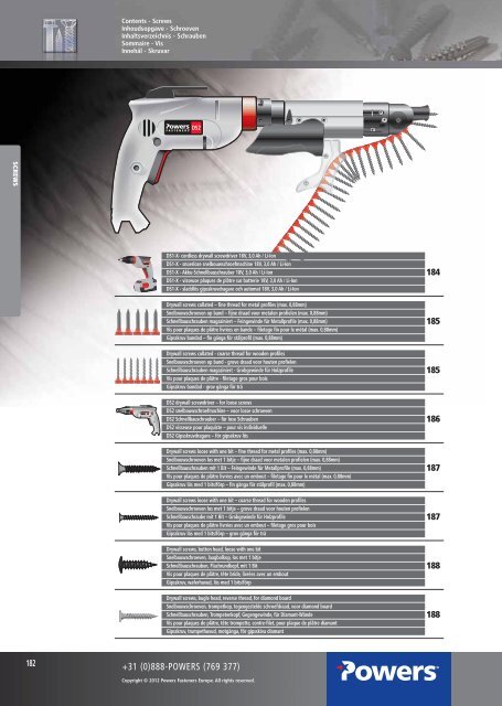 2013 catalogue catalogus katalog - bei Powers Europe