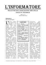 Anno 14 n. 3 - Facoltà Teologica dell'Italia Settentrionale