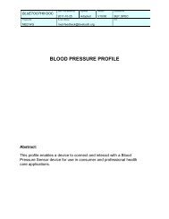 blood pressure profile - Bluetooth Development Portal