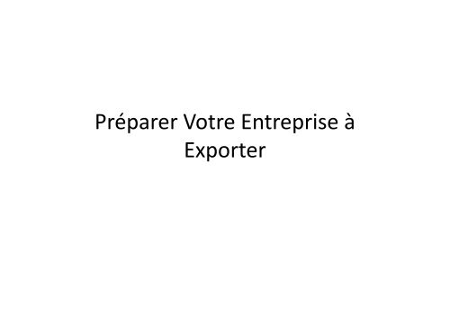 Notions de base du commerce international pour les entreprises qui ...