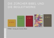 DIE ZÜRCHER BIBEL UND DIE BEGLEITWERKE