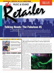 MS Retailer August 15, 2007 - Vol.24 No.8 - Music & Sound Retailer