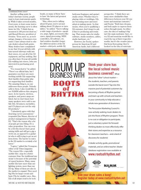 MS Retailer August 15, 2007 - Vol.24 No.8 - Music & Sound Retailer