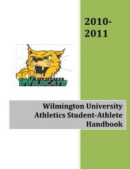 Wilmington University Athletics Student-Athlete Handbook