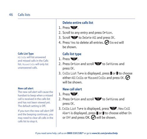 Download the BT Aura 1500 Twin User Guide. - Cordless Phones