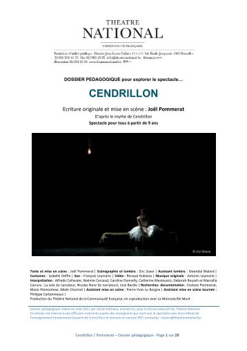 Cendrillon - Théâtre National
