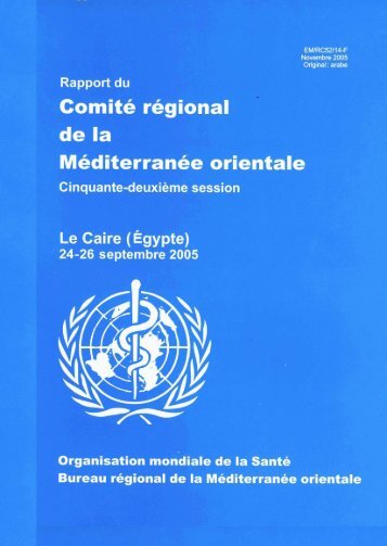 Rapport du Comite regional de la Mediterranee orientale Cinquante ...