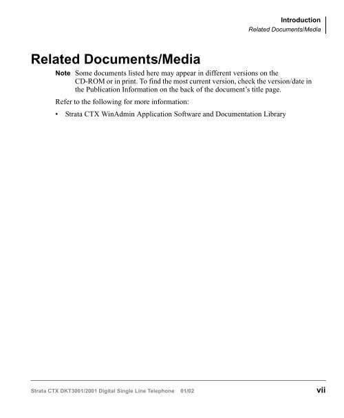 Strata CTX DKT3001/2001-SLT User Guide - Sierra Telephone