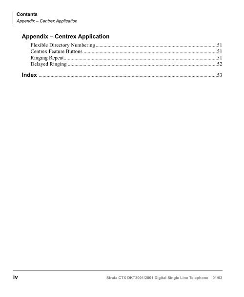 Strata CTX DKT3001/2001-SLT User Guide - Sierra Telephone