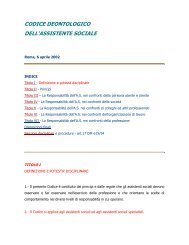 codice deontologico dell'assistente sociale - ORASABRUZZO