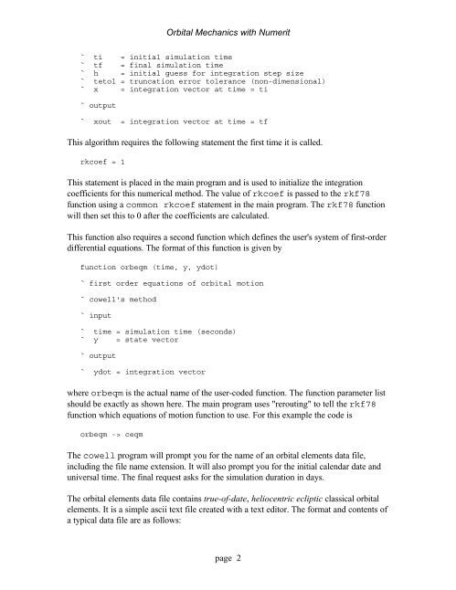 Cowell's Method for Heliocentric Orbits - Orbital and Celestial ...