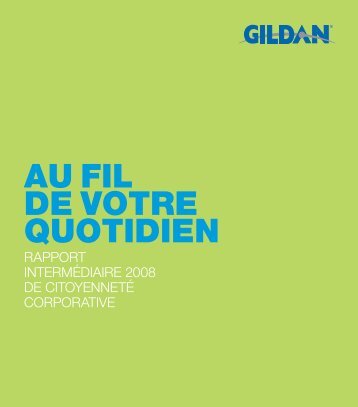 Lire le rapport (pdf - 1.4Mb) - Gildan