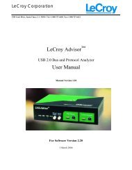 Advisor USB2.0 Protocol Analyzer - Teledyne LeCroy