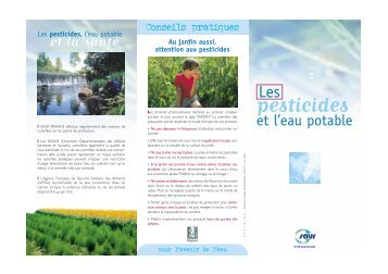 Les pesticides et l'eau potable - Saur