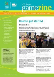 View the First Edition of GameZINE - Education Program