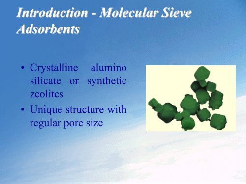 Contamination of Molecular Sieve