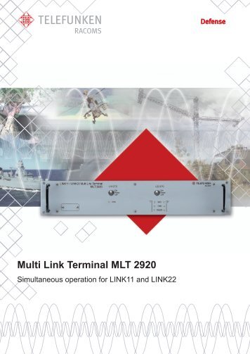 Multi Link Terminal MLT 2920 - EN (560kb) - TELEFUNKEN RACOMS