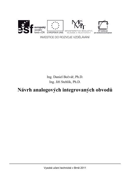 SP - UMEL - VysokÃƒÂ© uÃ„ÂenÃƒÂ­ technickÃƒÂ© v BrnÃ„Â›