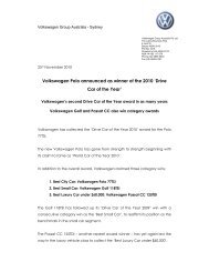 Volkswagen Polo announced as winner of 2010 'Drive Car of the Year'