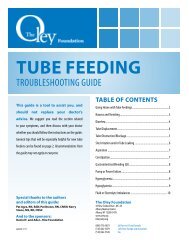 Tube Feeding Troubleshooting Guide - Oley Foundation