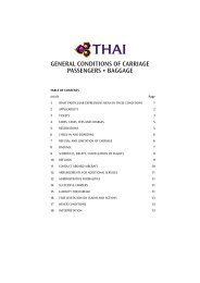 general conditions of carriage passengers â€¢ baggage - Thai Airways