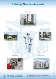 Katalog Thermoelemente und Leitungen - Transmetra