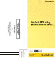 Interbank GIRO Application Form - Maybank