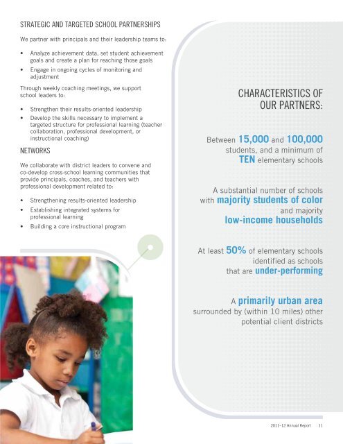2011-12 Annual Report - Partners in School Innovation