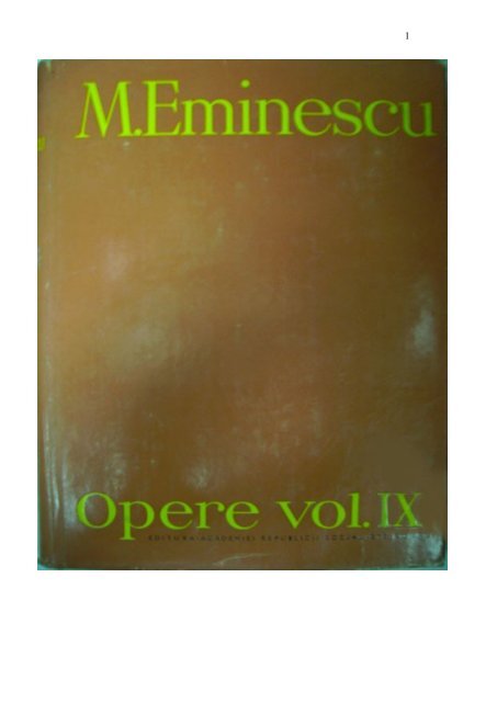 Mihai Eminescu, Opere vol IX, Publicistica