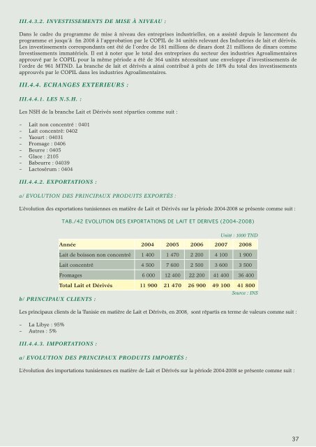 Industries Agro-Alimentaires - Tunisie industrie