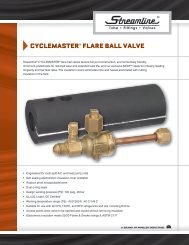 CYCLEMASTERÂ® FLARE BALL VALVE - Mueller Industries