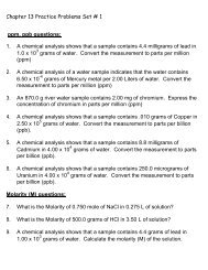 Chapter 13 Practice Problems Set _1