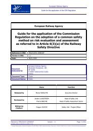 ERA guide for application of the Common Safety Methods ... - Europa