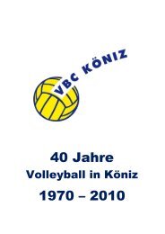 40 Jahre 1970 â 2010 - VBC-KÃ¶niz