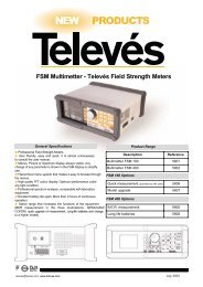 FSM Multimetter - Televés Field Strength Meters