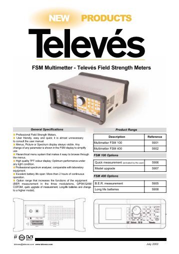 FSM Multimetter - Televés Field Strength Meters