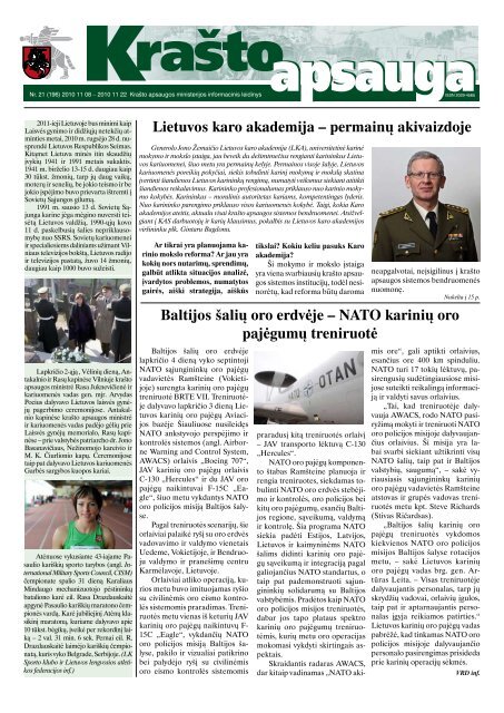 Lietuvos karo akademija - KraÅ¡to apsaugos ministerija