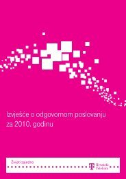 IzvjeÅ¡Äe o odgovornom poslovanju za 2010. godinu - T-Hrvatski ...