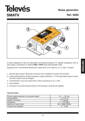 SMATV Noise generator Ref.  5930