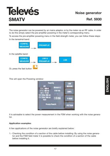 SMATV Noise generator Ref.  5930