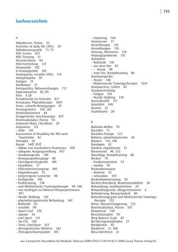 Thieme: physiofachbuch - Neuroreha bei Multipler Sklerose