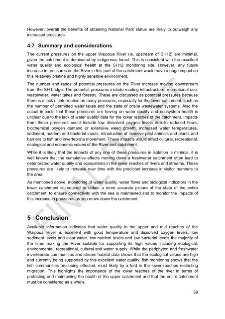 Waipoua River 20130219.pdf - Northland Regional Council