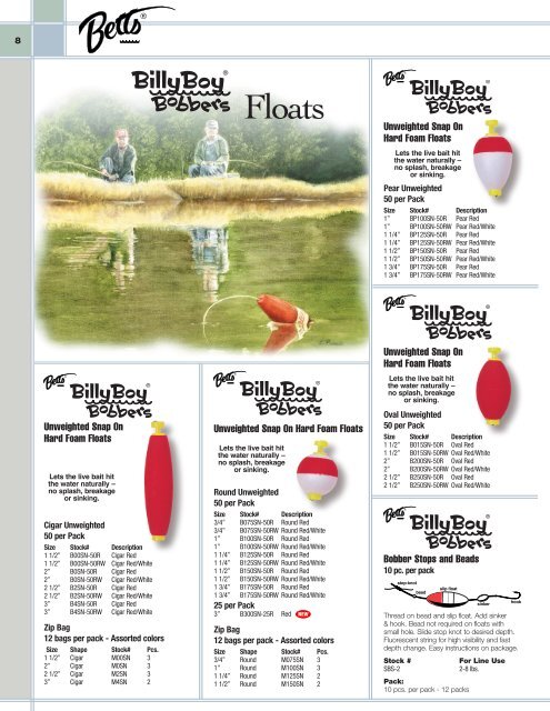 Floats - Betts Tackle, Ltd.
